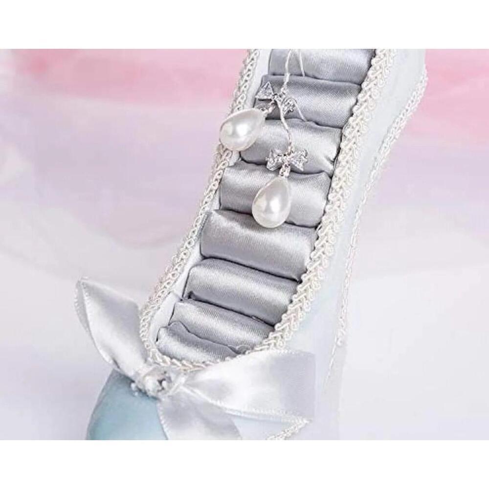 High Heel Shaped Jewelry Rack In Light Blue - Picture 2 of 5